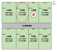 全体区画図（B区画）