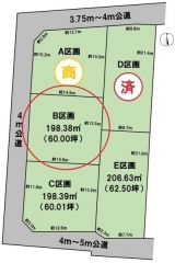 全体区画図（B区画）