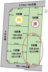 全体区画図（E区画）