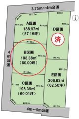 全体区画図（B区画）