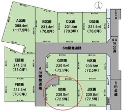 全体区画図（I区画）