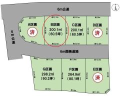 全体区画図（B区画）