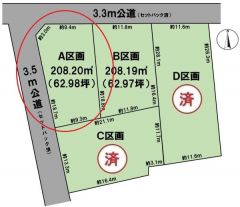 全体区画図（A区画）