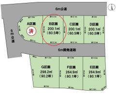 全体区画図（B区画）