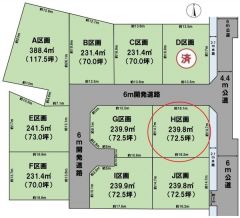 全体区画図（H区画）