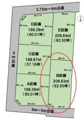 全体区画図（B区画）
