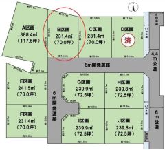 全体区画図（B区画）