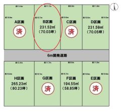 全体区画図（B区画）