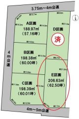 全体区画図（E区画）