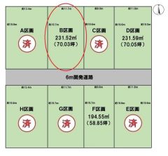 全体区画図（B区画）