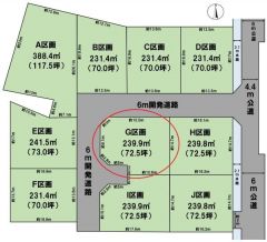 全体区画図（G区画）