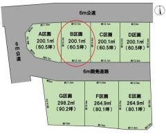 全体区画図（B区画）