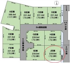 全体区画図（J区画）