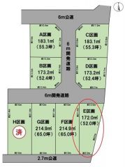 全体区画図（E区画）