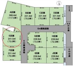 全体区画図（E区画）