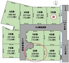 全体区画図（I区画）