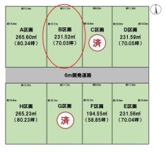 全体区画図（B区画）