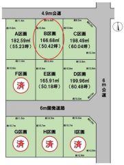 全体区画図（B区画）