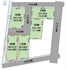 全体区画図（B区画）