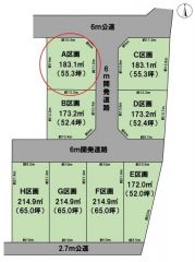 全体区画図（A区画）