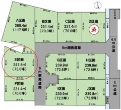 全体区画図（E区画）