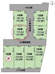 全体区画図（B区画）